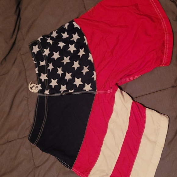 American flag Swim trunks without lining on the inside size 34 - Picture 2 of 3